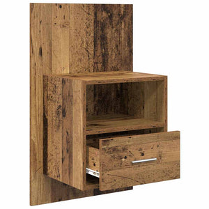 Κομοδίνο 2 pcs Παλιό ξύλο 50 x 32.5 x 80 εκ. Επεξεργασμένο ξύλο - Pakobazaar
