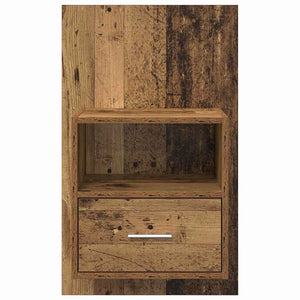 Κομοδίνο 2 pcs Παλιό ξύλο 50 x 32.5 x 80 εκ. Επεξεργασμένο ξύλο - Pakobazaar