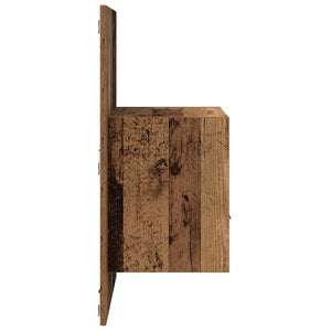 Κομοδίνο 2 pcs Παλιό ξύλο 50 x 32.5 x 80 εκ. Επεξεργασμένο ξύλο - Pakobazaar