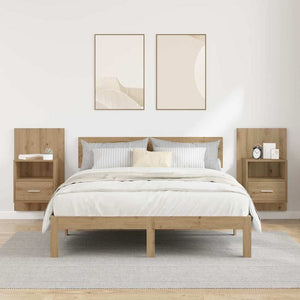 Κομοδίνο 2 τμχ. Artisan Oak 50 x 32.5 x 80 εκ. - Pakobazaar