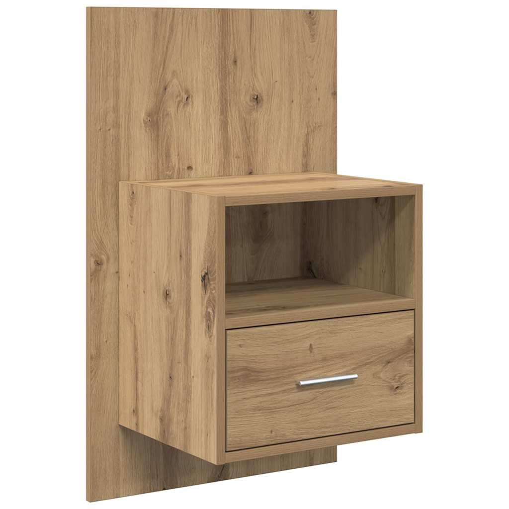 Κομοδίνο με συρτάρι 2 pcs Artisan Oak 50 x 32.5 x 80 εκ. - Pakobazaar