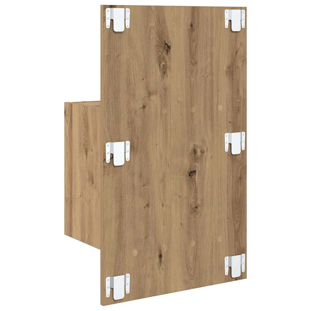 Κομοδίνο με συρτάρι 2 pcs Artisan Oak 50 x 32.5 x 80 εκ. - Pakobazaar