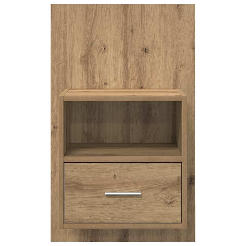Κομοδίνο με συρτάρι 2 pcs Artisan Oak 50 x 32.5 x 80 εκ. - Pakobazaar