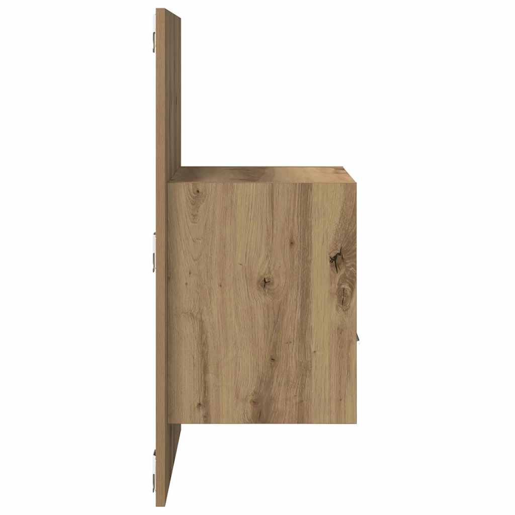 Κομοδίνο με συρτάρι 2 pcs Artisan Oak 50 x 32.5 x 80 εκ. - Pakobazaar