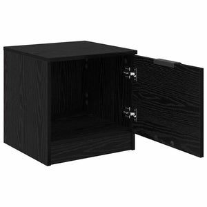 Ντουλάπι κρεβατιού με συρτάρι 2 pcs Μαύρη Οξυά 40 x 39 x 40 εκ. - Pakobazaar