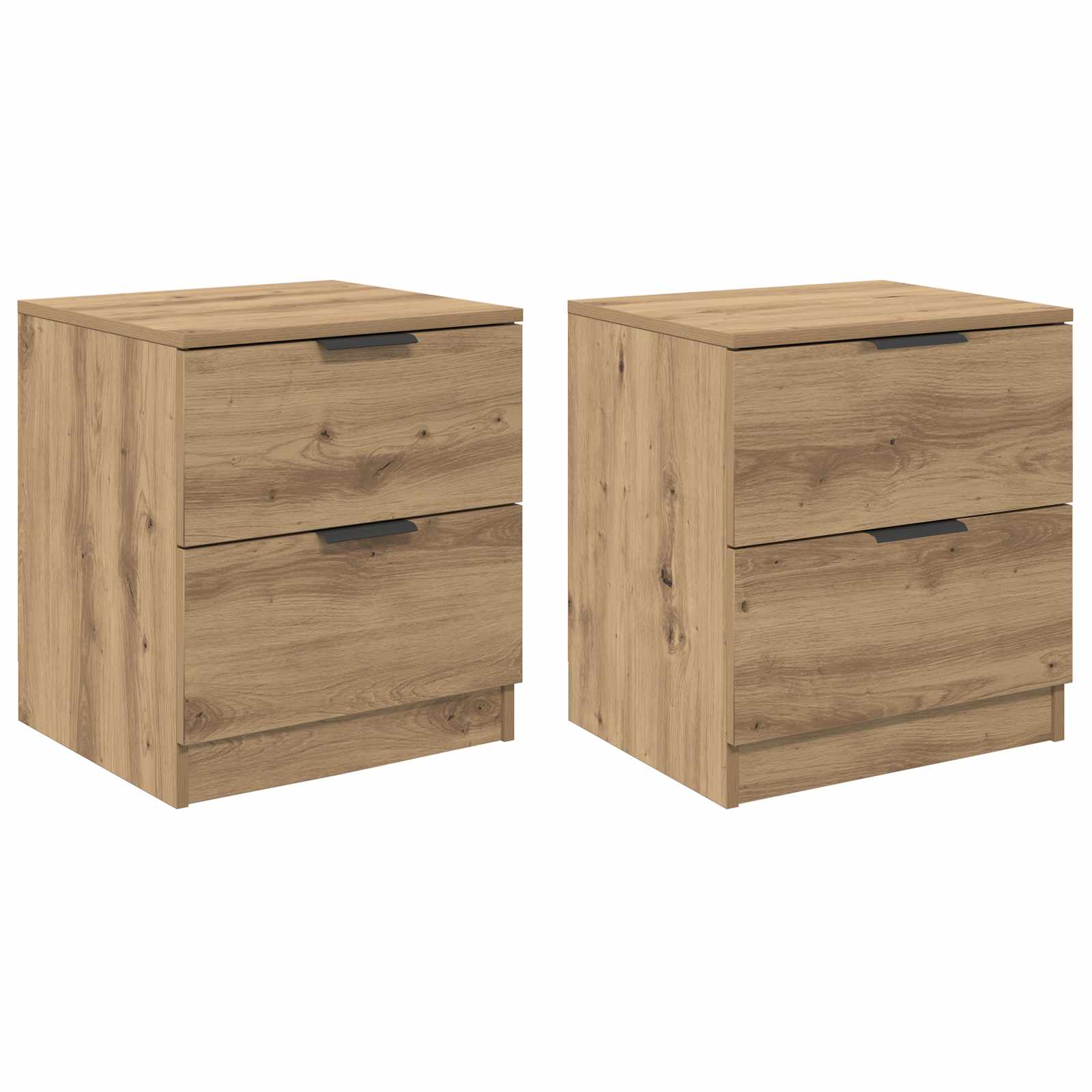 Κομοδίνο 2 pcs Artisan Oak 45 x 39 x 50 εκ. Επεξεργασμένο ξύλο - Pakobazaar