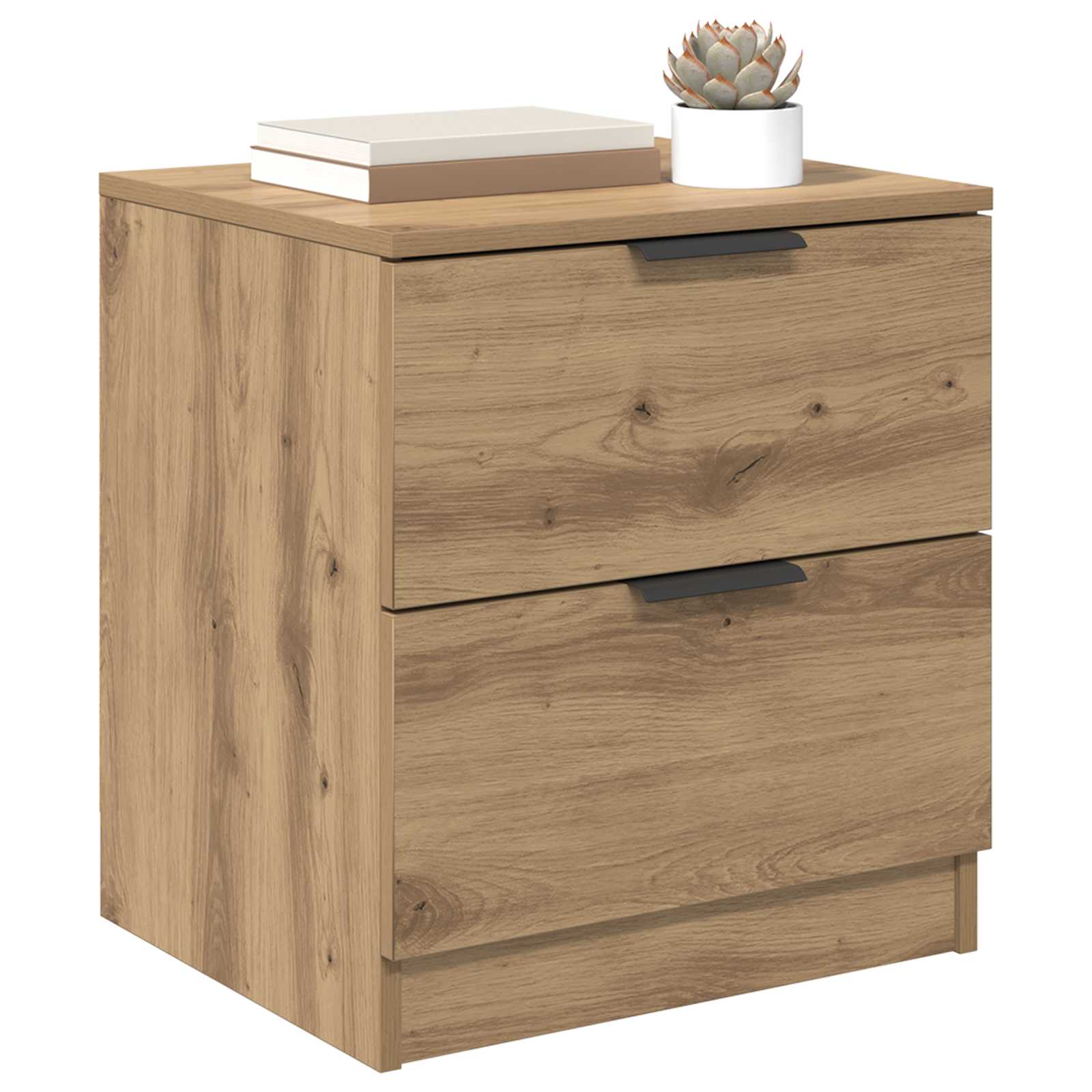 Κομοδίνο 2 pcs Artisan Oak 45 x 39 x 50 εκ. Επεξεργασμένο ξύλο - Pakobazaar