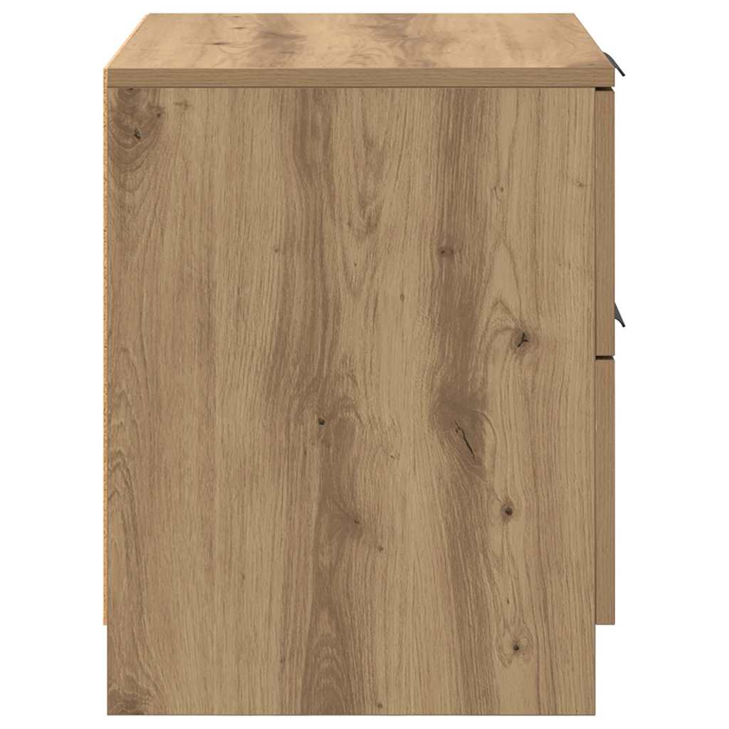 Κομοδίνο 2 pcs Artisan Oak 45 x 39 x 50 εκ. Επεξεργασμένο ξύλο
