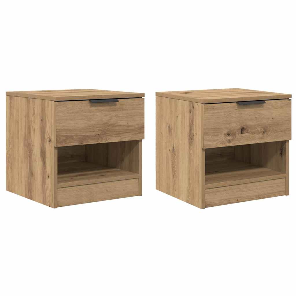 Ντουλάπι κρεβατιού 2 pcs Artisan Oak 40 x 39 x 40 εκ. - Pakobazaar