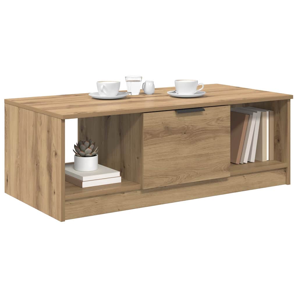 Τραπεζάκι σαλονιού με συρτάρι Artisan Oak 102 x 50 x 36cm
