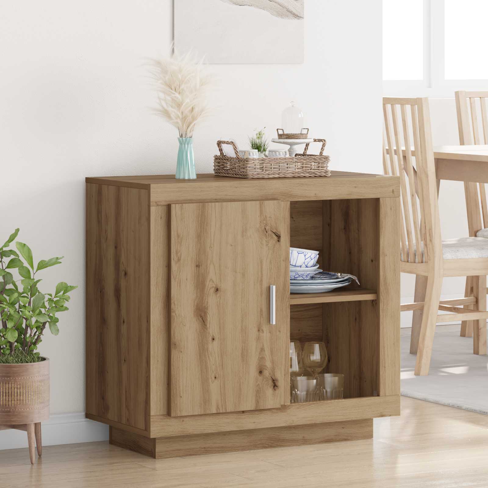 Πλαϊνό γραφείο Artisan Oak 80 x 40 x 75 εκ. Επεξεργασμένο ξύλο - Pakobazaar