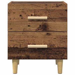 Ντουλάπι κρεβατιού 2 τμχ. Παλιό ξύλο 40 x 35 x 47.5cm