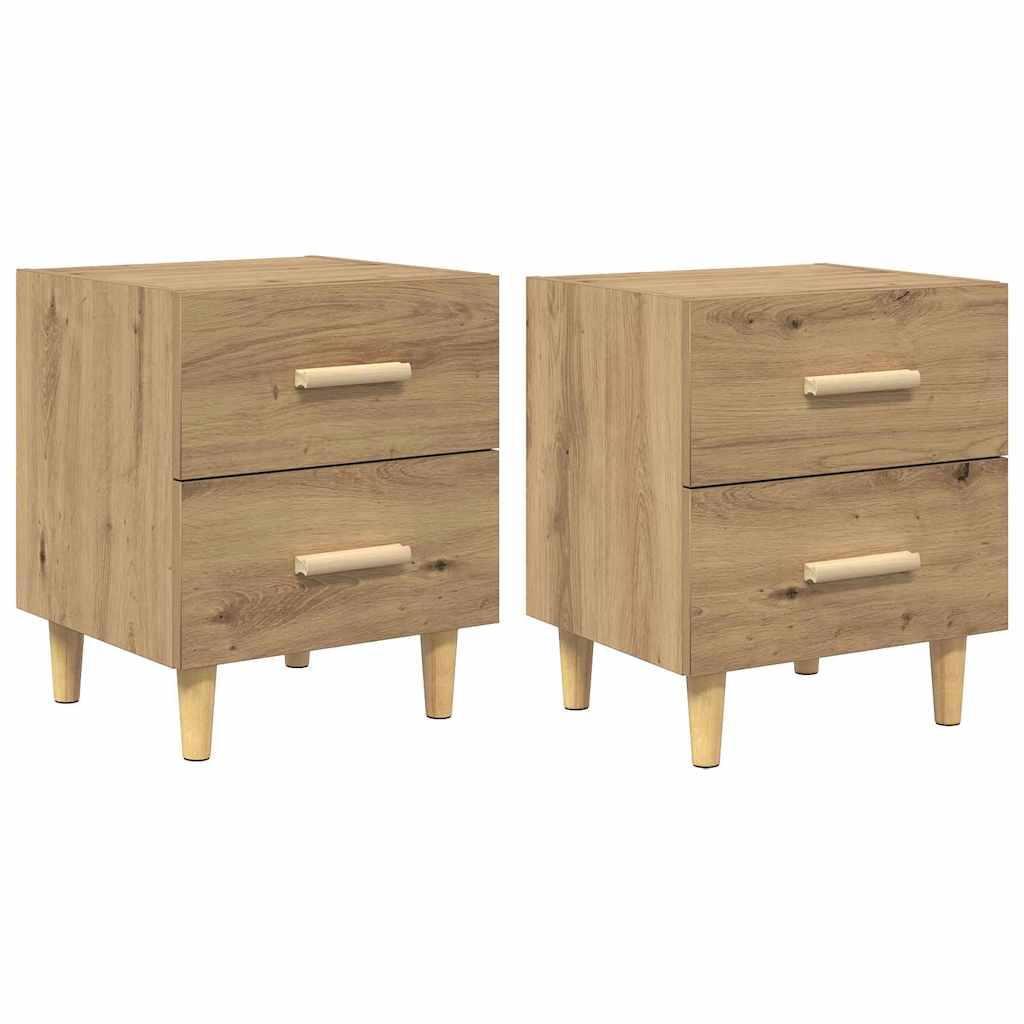 Ντουλάπι κρεβατιού 2 pcs Artisan Oak 40 x 35 x 47.5cm