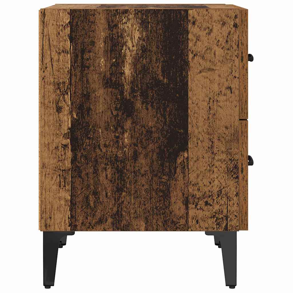 Ντουλάπι κρεβατιού 2 pcs Παλιό ξύλο 40 x 35 x 47,5 εκ