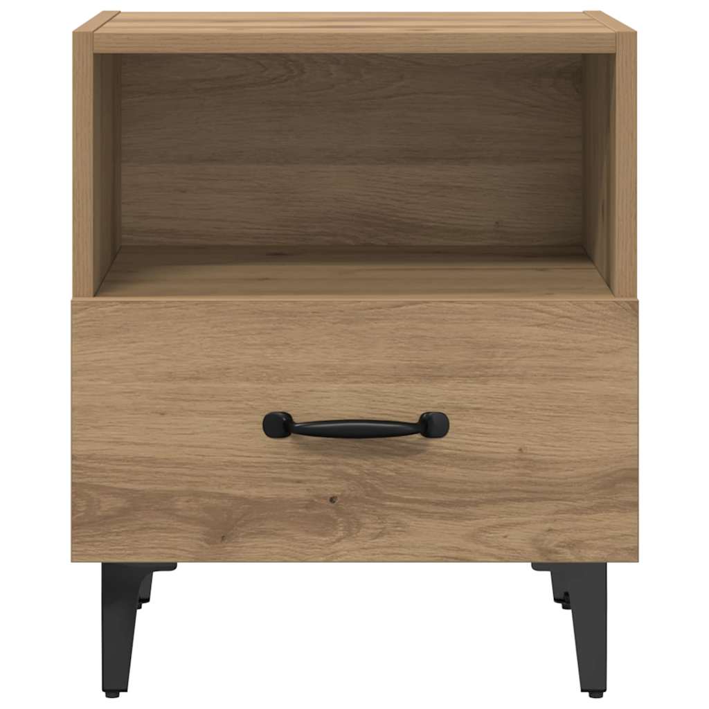 Κομοδίνο 2 pcs Artisan Oak 40 x 35 x 47,5 εκ Επεξεργασμένο ξύλο - Pakobazaar