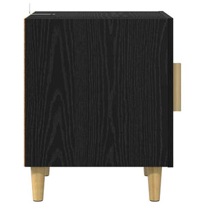 Κομοδίνο Μαύρη Οξυά 40 x 40 x 50 cm Επεξεργασμένο Ξύλο