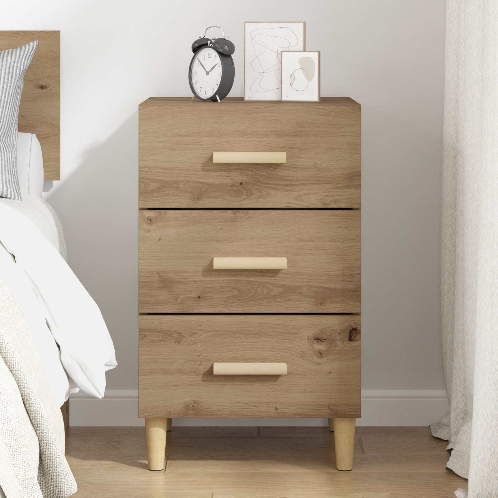 Κομοδίνο Artisan Oak 40 x 40 x 66 εκ. Επεξεργασμένο ξύλο - Pakobazaar