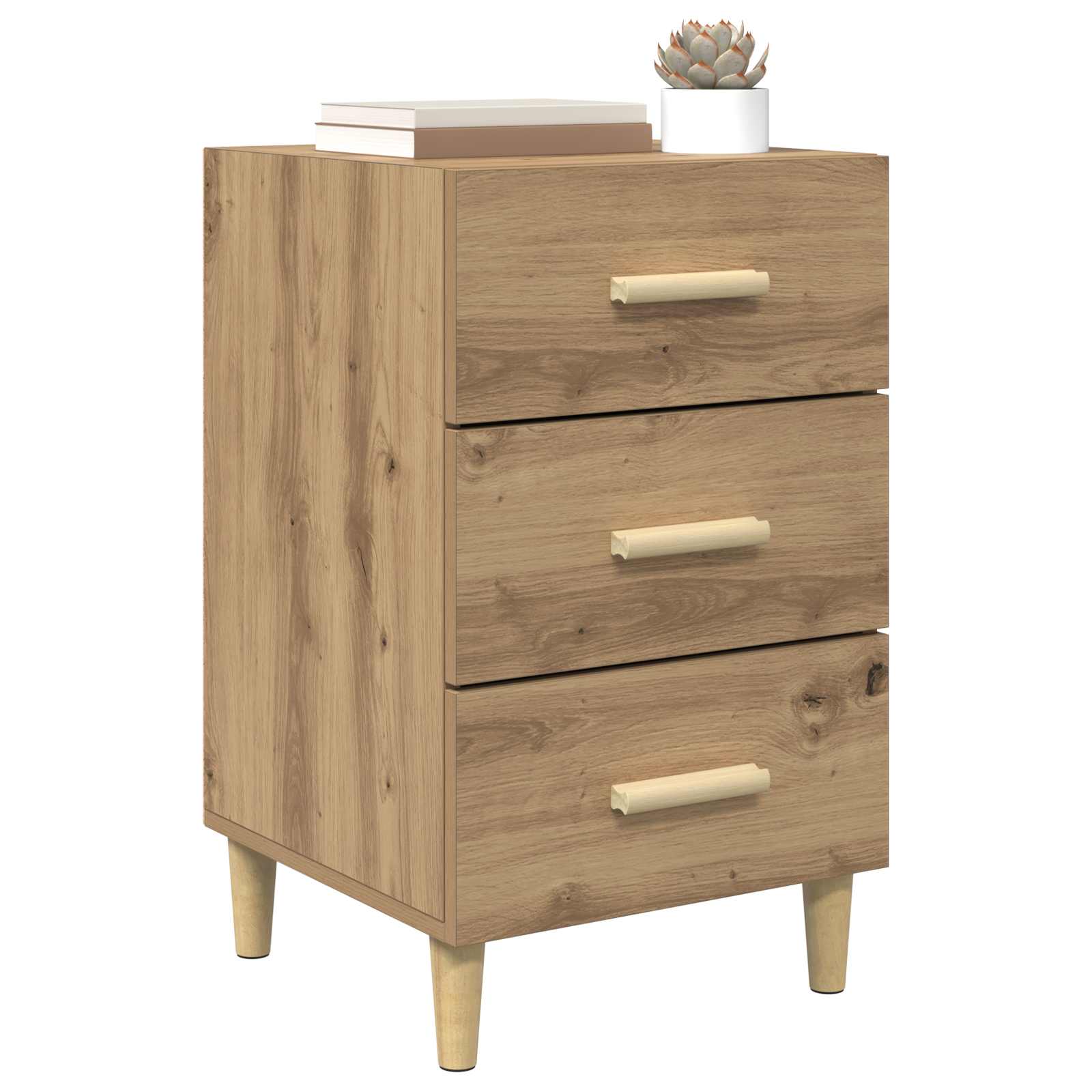Κομοδίνο Artisan Oak 40 x 40 x 66 εκ. Επεξεργασμένο ξύλο - Pakobazaar