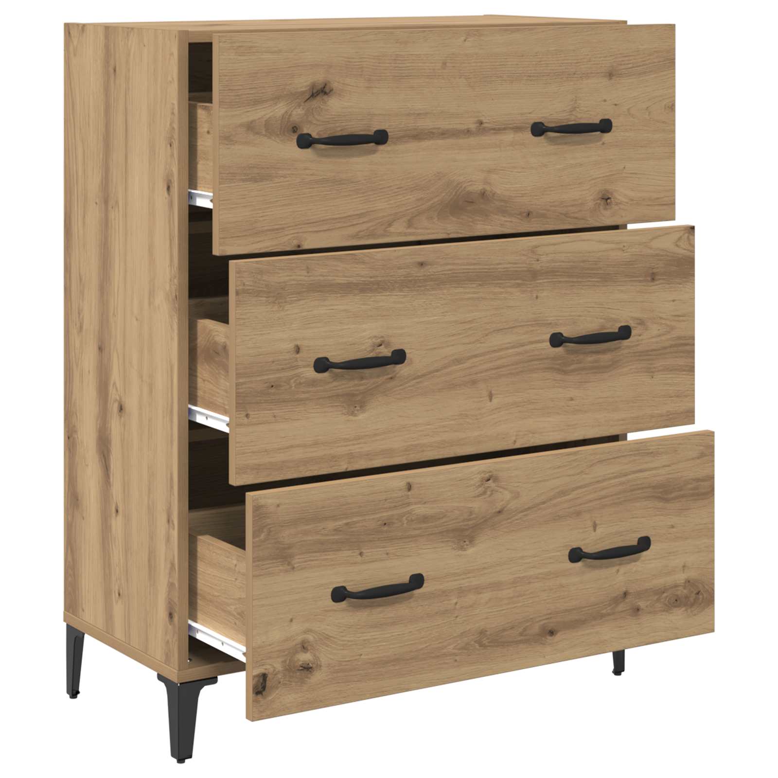 Πλαϊνό γραφείο με συρτάρι Artisan Oak 69,5 x 34 x 90 εκ. - Pakobazaar