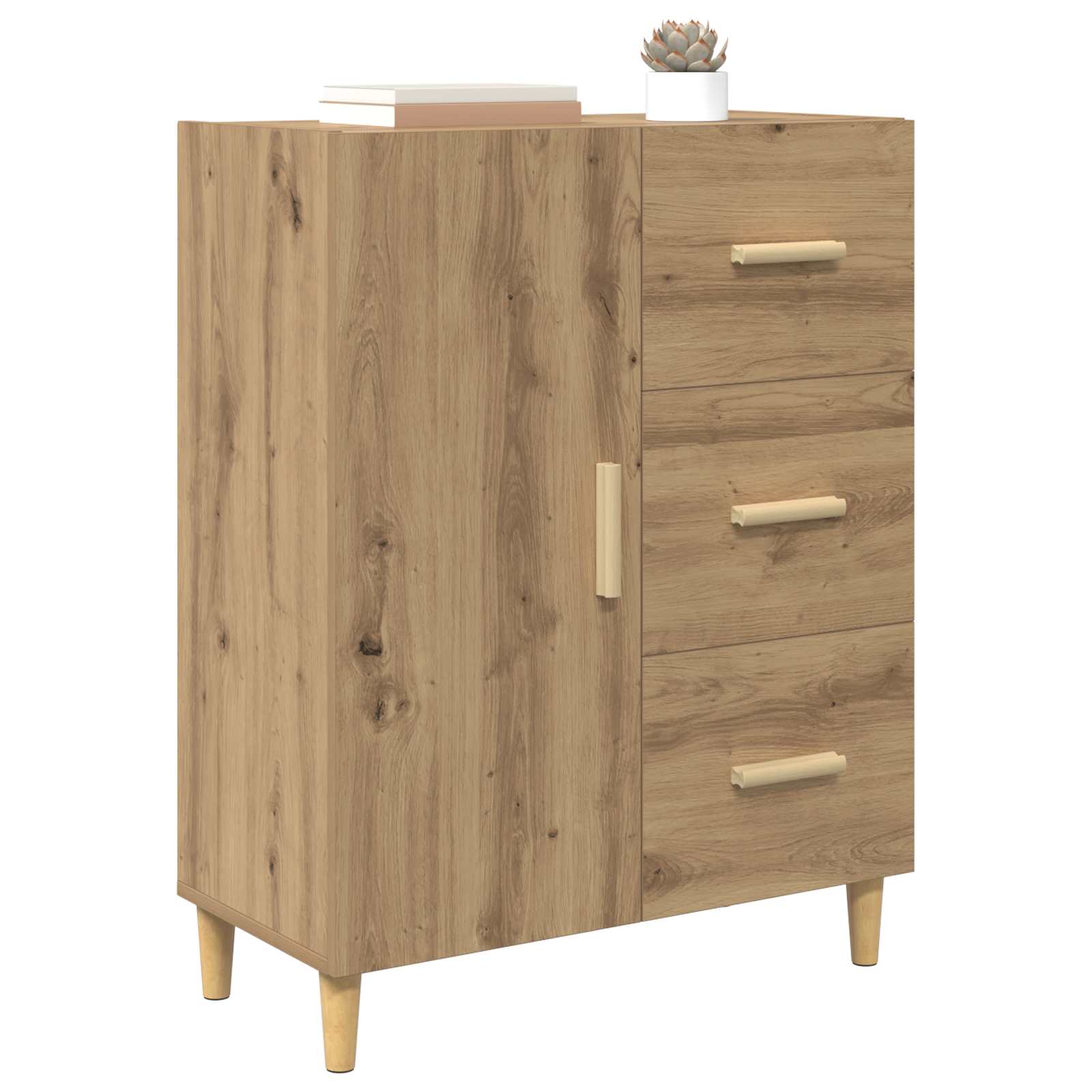 Πλαϊνό γραφείο Artisan Oak 34 x 69.5 x 90 εκ Επεξεργασμένο ξύλο - Pakobazaar