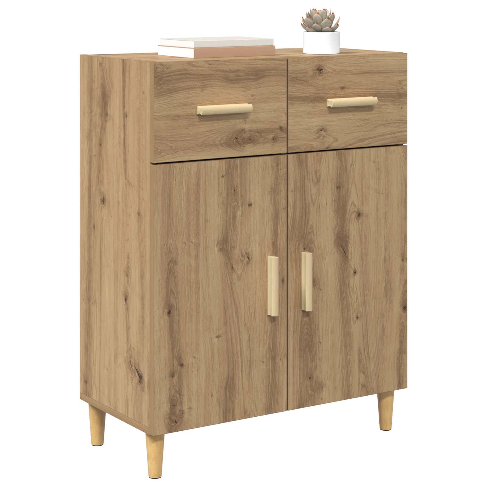 Πλαϊνό γραφείο με συρτάρι artisan δρυς 34 x 69.5 x 89 εκ - Pakobazaar