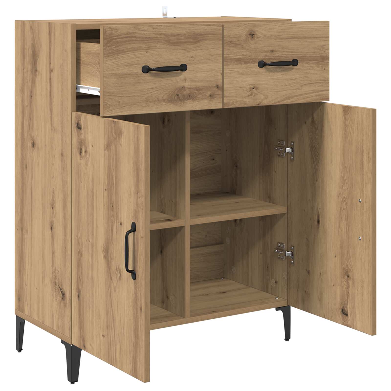 Πλαϊνό γραφείο με συρτάρι Artisan Oak 69,5 x 34 x 90 εκ. - Pakobazaar