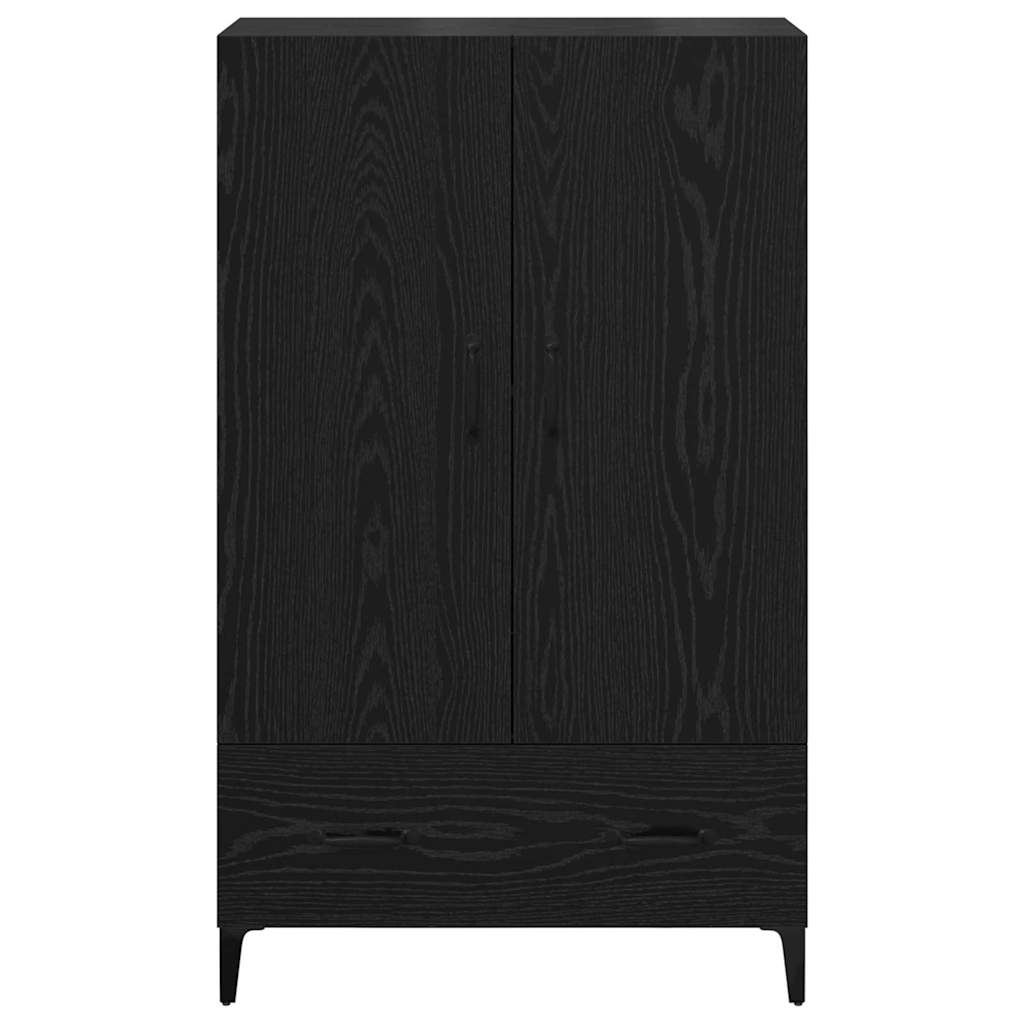 Highboard με συρτάρι Μαύρη Οξυά 70 x 31 x 115 εκ - Pakobazaar