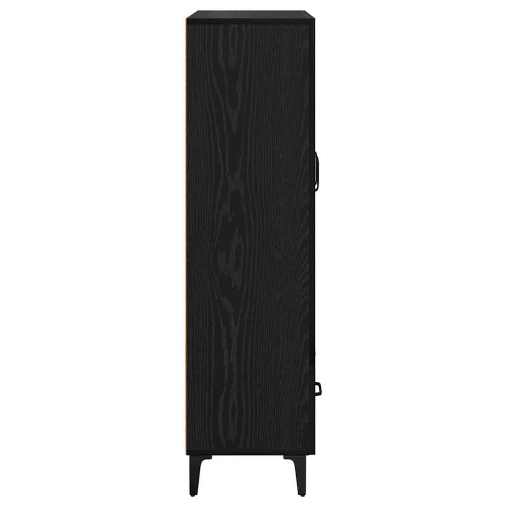 Highboard με συρτάρι Μαύρη Οξυά 70 x 31 x 115 εκ - Pakobazaar