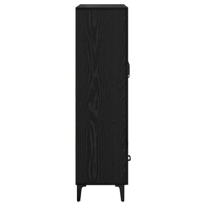 Highboard με συρτάρι Μαύρη Οξυά 70 x 31 x 115 εκ - Pakobazaar