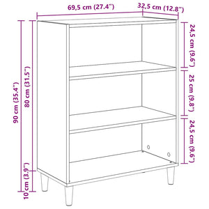 Πλαϊνό γραφείο Artisan Oak 69,5 x 32,5 x 90 εκ - Pakobazaar
