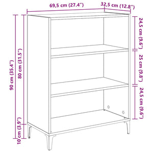Πλαϊνό γραφείο Artisan Oak 69,5 x 32,5 x 90 εκ - Pakobazaar