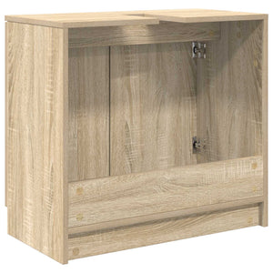 Ντουλάπι Μπάνιου με αποθήκευση Δρύς Sonoma 64,5 x 33,5 x 59 εκ. - Pakobazaar