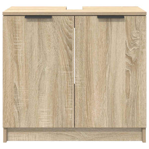 Ντουλάπι Μπάνιου με αποθήκευση Δρύς Sonoma 64,5 x 33,5 x 59 εκ. - Pakobazaar