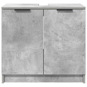 Ντουλάπι Μπάνιου με πόρτα Σκυρόδεμα Γκρι 64,5 x 33,5 x 59 εκ. - Pakobazaar