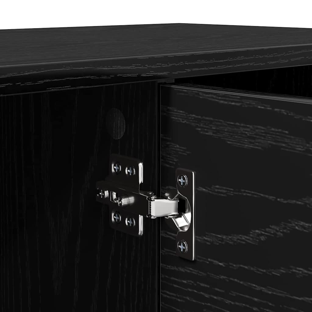 Ντουλάπι TV Μαύρη Οξυά 102 x 35 x 36,5 εκ Επεξεργασμένο ξύλο