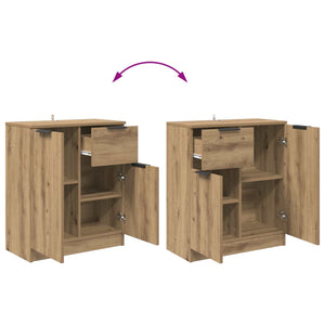 Πλαϊνό γραφείο Artisan Oak 60 x 30 x 70 εκ. Επεξεργασμένο ξύλο - Pakobazaar