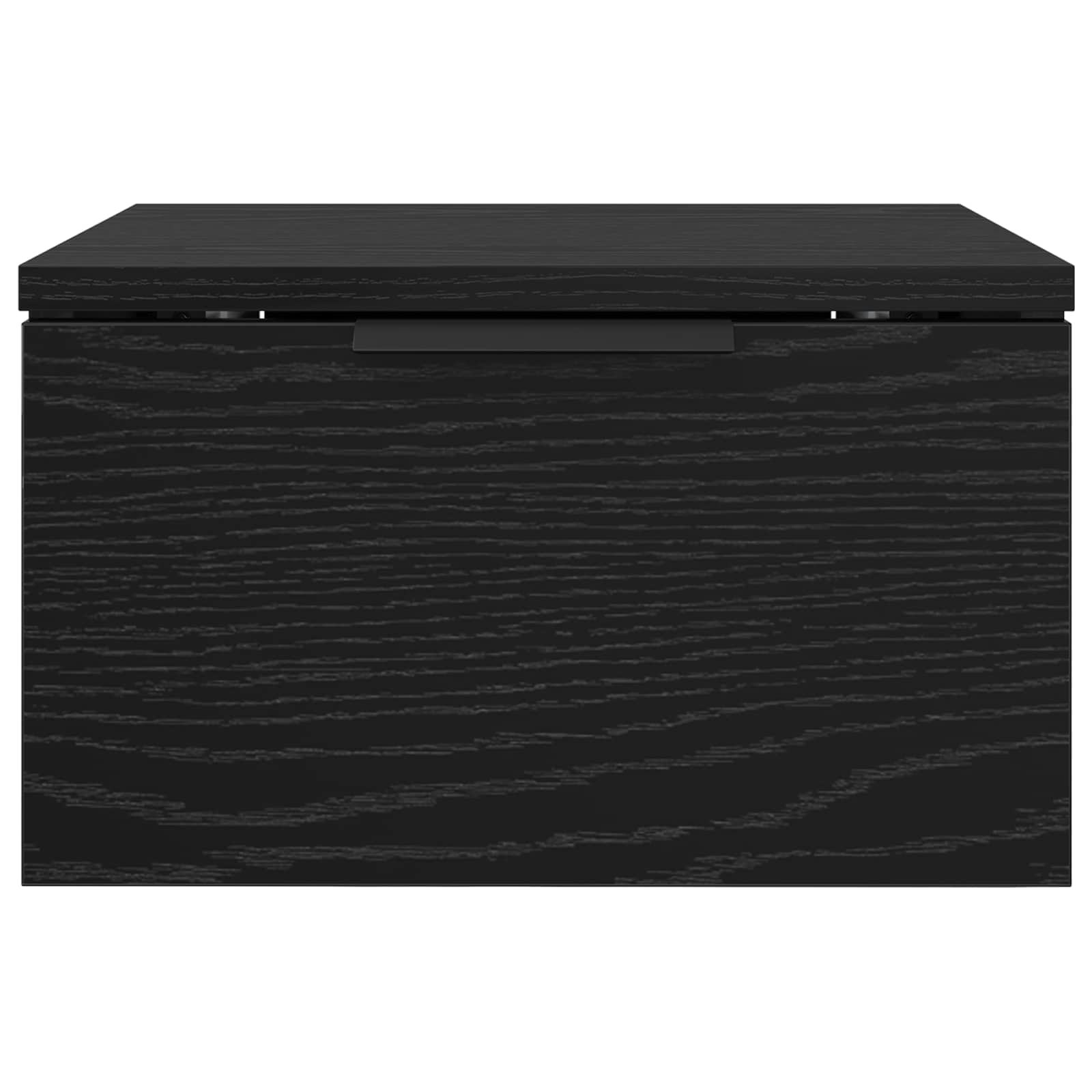 Κομοδίνο Μαύρη Οξυά 34 x 30 x 20 εκ Επεξεργασμένο ξύλο