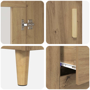 Πλαϊνό γραφείο με συρτάρι Artisan Oak 69,5 x 34 x 90 εκ. - Pakobazaar