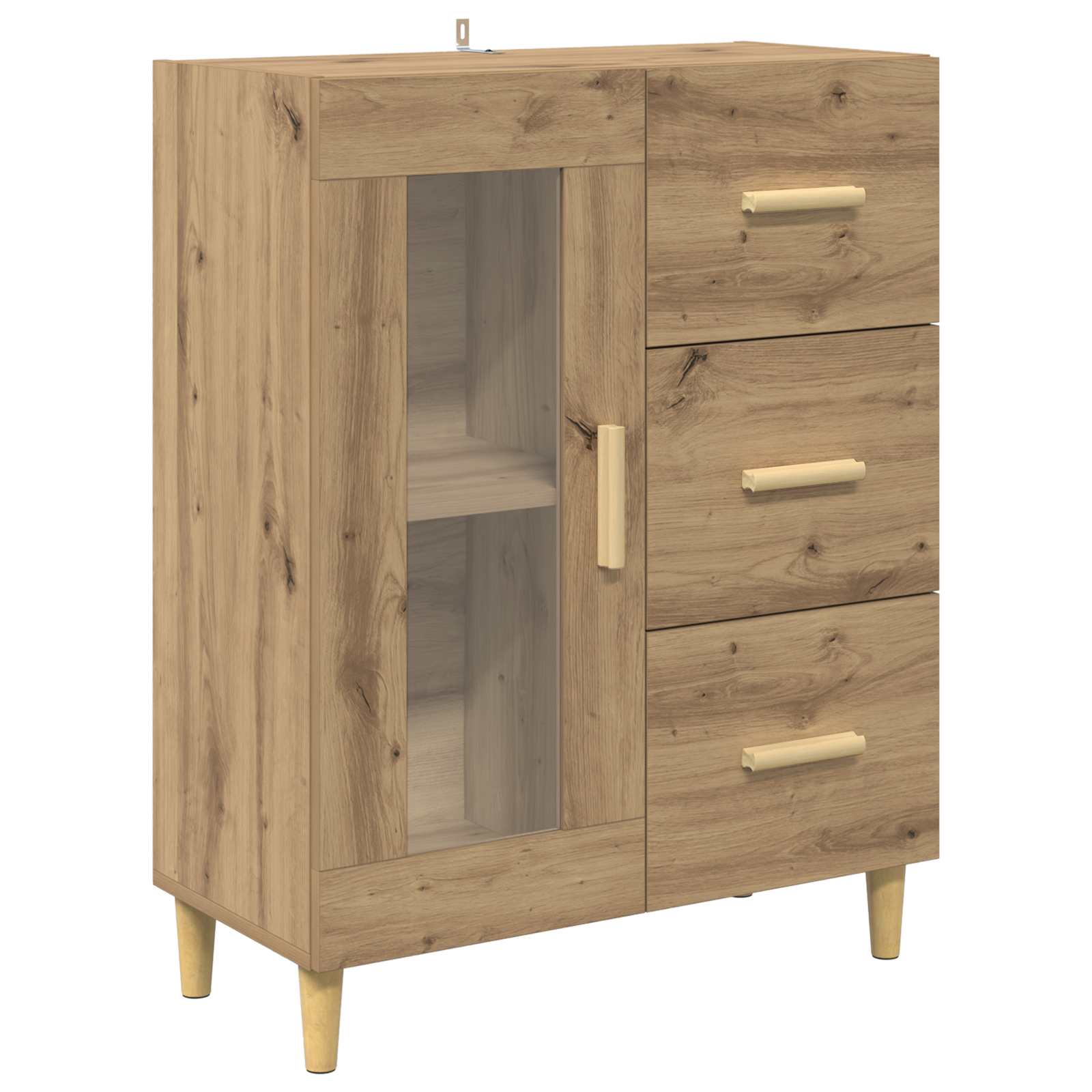Πλαϊνό γραφείο με συρτάρι Artisan Oak 69,5 x 34 x 90 εκ. - Pakobazaar