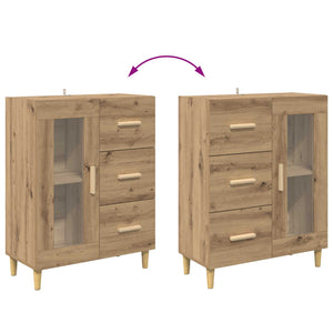 Πλαϊνό γραφείο με συρτάρι Artisan Oak 69,5 x 34 x 90 εκ. - Pakobazaar