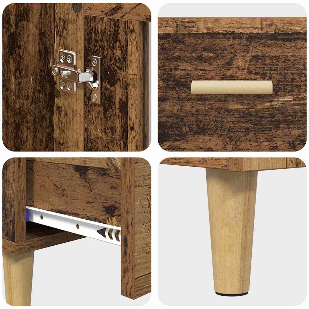Highboard Παλιό Ξύλο 70 x 31 x 115 εκ Επεξεργασμένο ξύλο