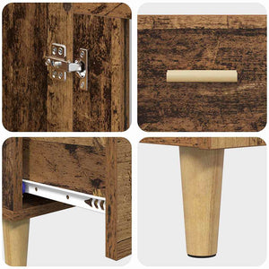 Highboard Παλιό Ξύλο 70 x 31 x 115 εκ Επεξεργασμένο Ξύλο