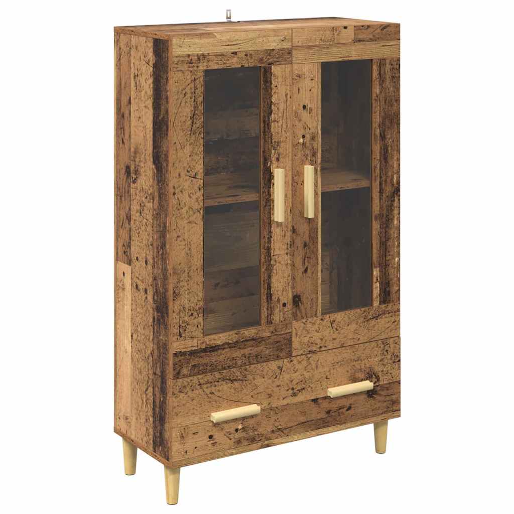 Highboard Παλιό Ξύλο 70 x 31 x 115 εκ Επεξεργασμένο ξύλο