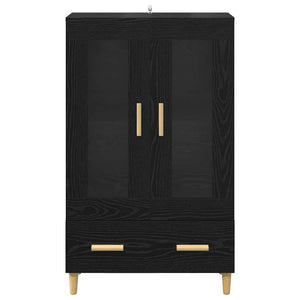 Highboard Μαύρη Οξυά 70 x 31 x 115 εκ Επεξεργασμένο Ξύλο
