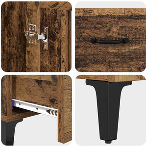Highboard με συρτάρι Παλιό Ξύλο 70 x 31 x 115 εκ - Pakobazaar