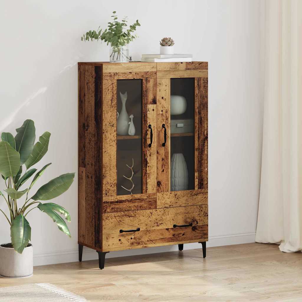 Highboard με συρτάρι Παλιό Ξύλο 70 x 31 x 115 εκ - Pakobazaar