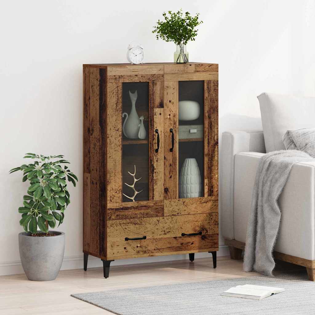 Highboard με συρτάρι Παλιό Ξύλο 70 x 31 x 115 εκ - Pakobazaar