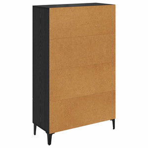 Highboard Μαύρη Οξυά 70 x 31 x 115 εκ