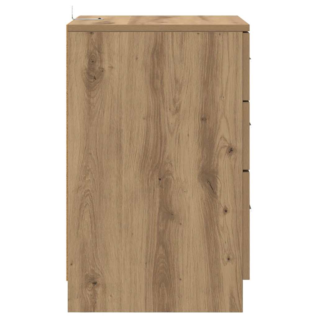 Κομοδίνο Artisan Oak 40 x 40 x 63 εκ. Επεξεργασμένο ξύλο