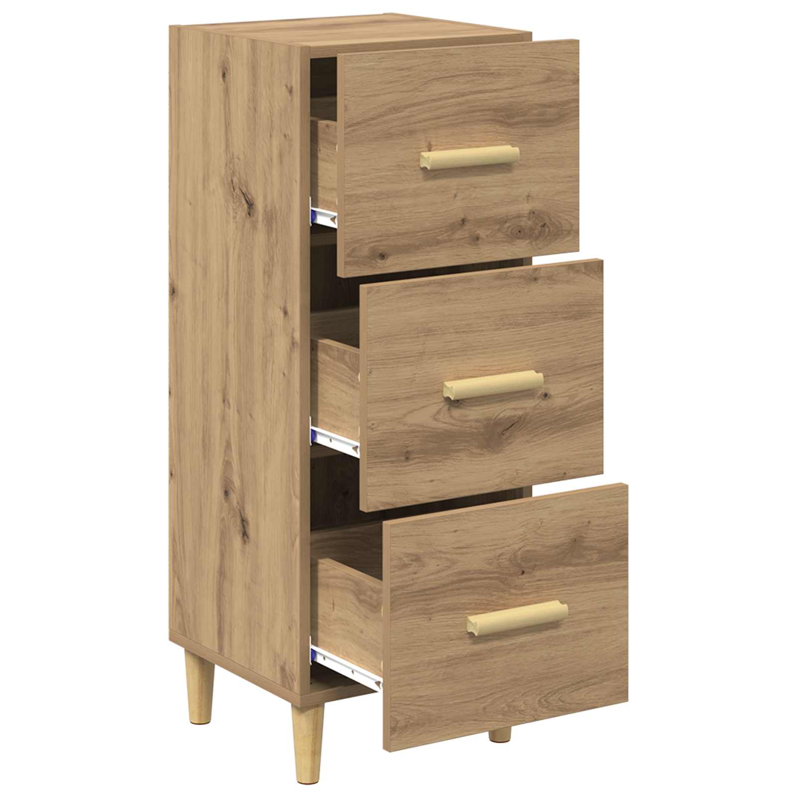 Πλαϊνό γραφείο με συρτάρι artisan δρυς 34,5 x 34 x 90 εκ. - Pakobazaar